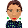Boucles d'oreilles Rond vert