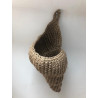 Corbeille coquillage à suspendre en fil de jute