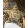 Coussin étoile en sisal