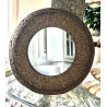 Miroir rond en carton recyclé