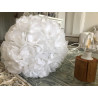 Lampe fleur en papier de soie à poser