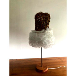 Lampe tutu en carton recyclé et papier de soie