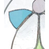 Fleur en verre à suspendre