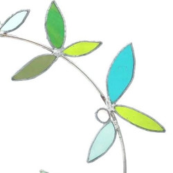 Couronne de Couronne de gui blanc en verre à suspendre