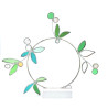 Petite couronne végétale en verre