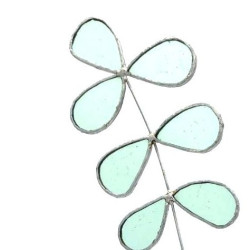 Feuilles de noyer en verre
