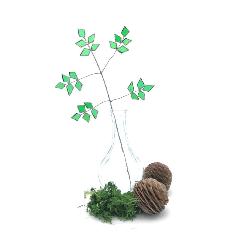 Branche de ficus en verre