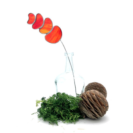 Muflier en verre rouge