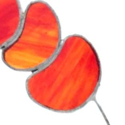 Muflier en verre rouge