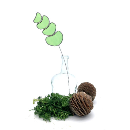 Muflier en verre vert clair