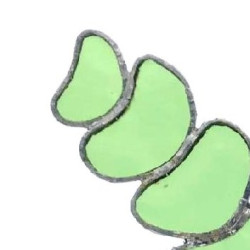 Muflier en verre vert clair