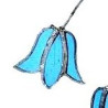 Jacinthe en verre bleu clair