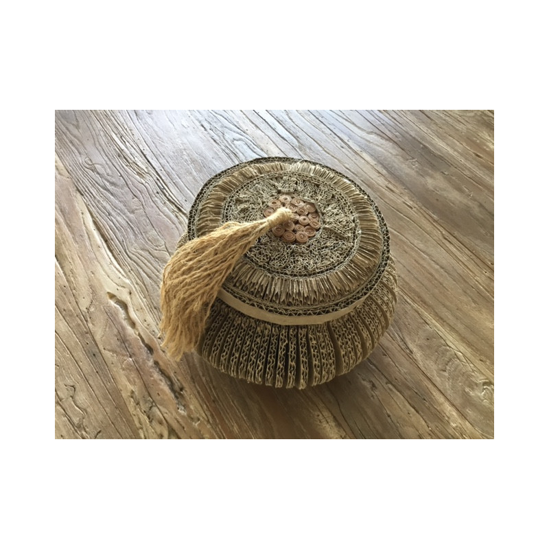 Boîte ronde en carton recyclé