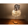 Lampe tutu en carton recyclé et papier de soie