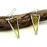 Boucles d’oreilles triangles jaunes