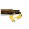 Boucles d'Oreilles Demi-Lune jaune